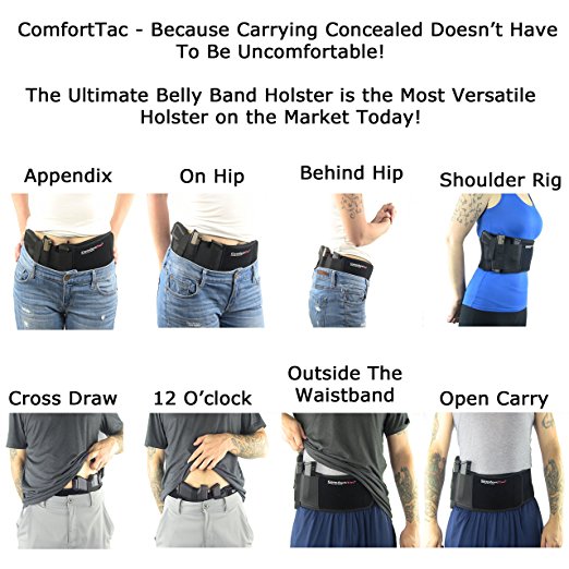 ComfortTac Ultimate Belly Band Holster for Concealed Carry